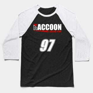 Raccoon Racer 97 Baseball T-Shirt